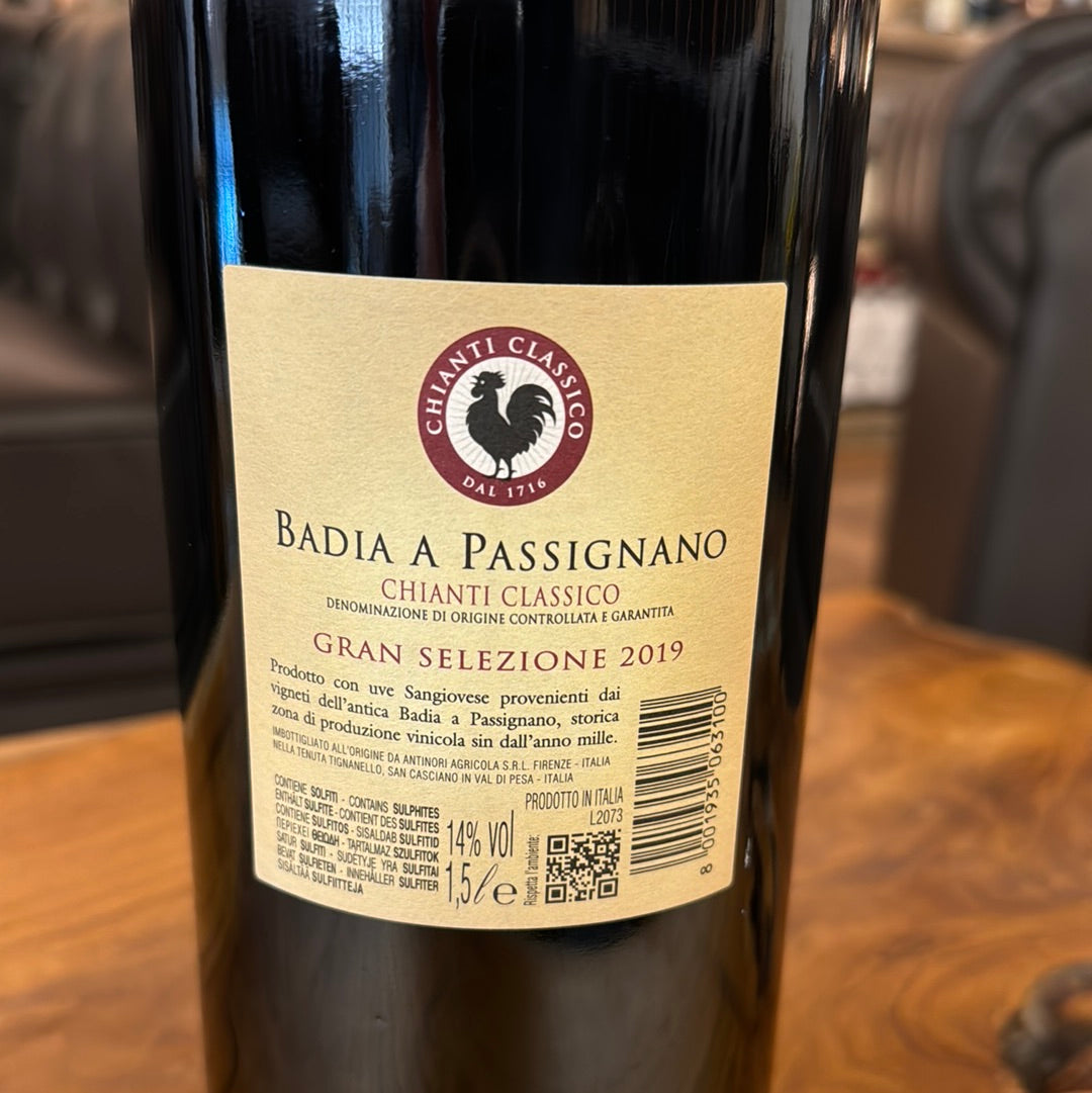 Chianti classico Badia a passignano 2019 magnum litri 1,5