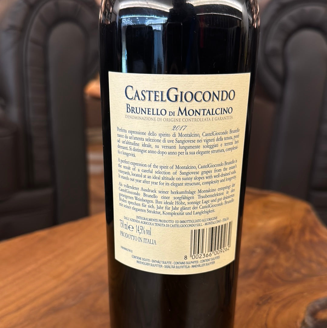 Brunello di montalcino castel giocondo 2017