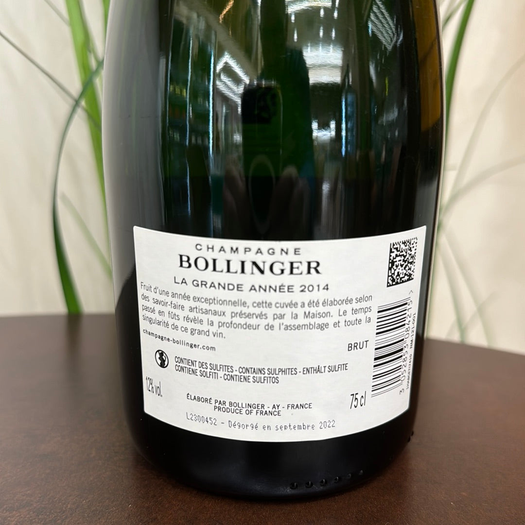 Bollinger le grande annee’ 2014