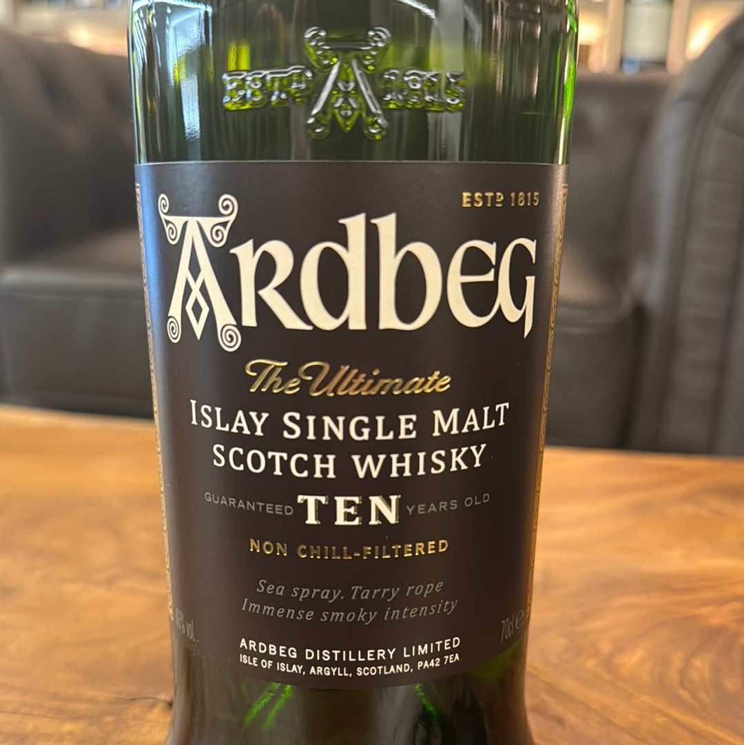 Whisky ardbeg 10 anni non filtrato