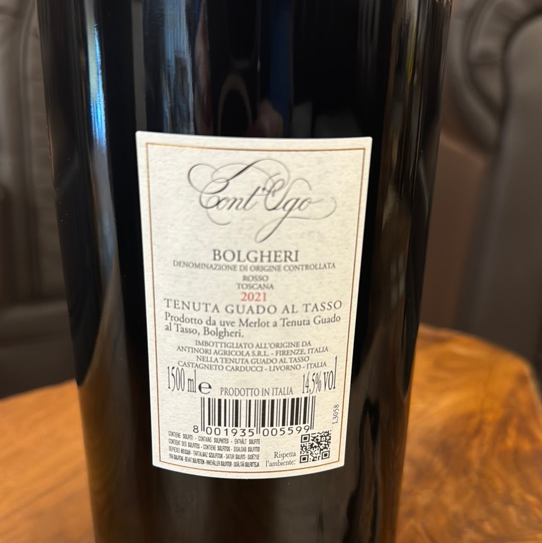 Bolgheri Doc Cont’ugo 2021 magnum litri 1,5