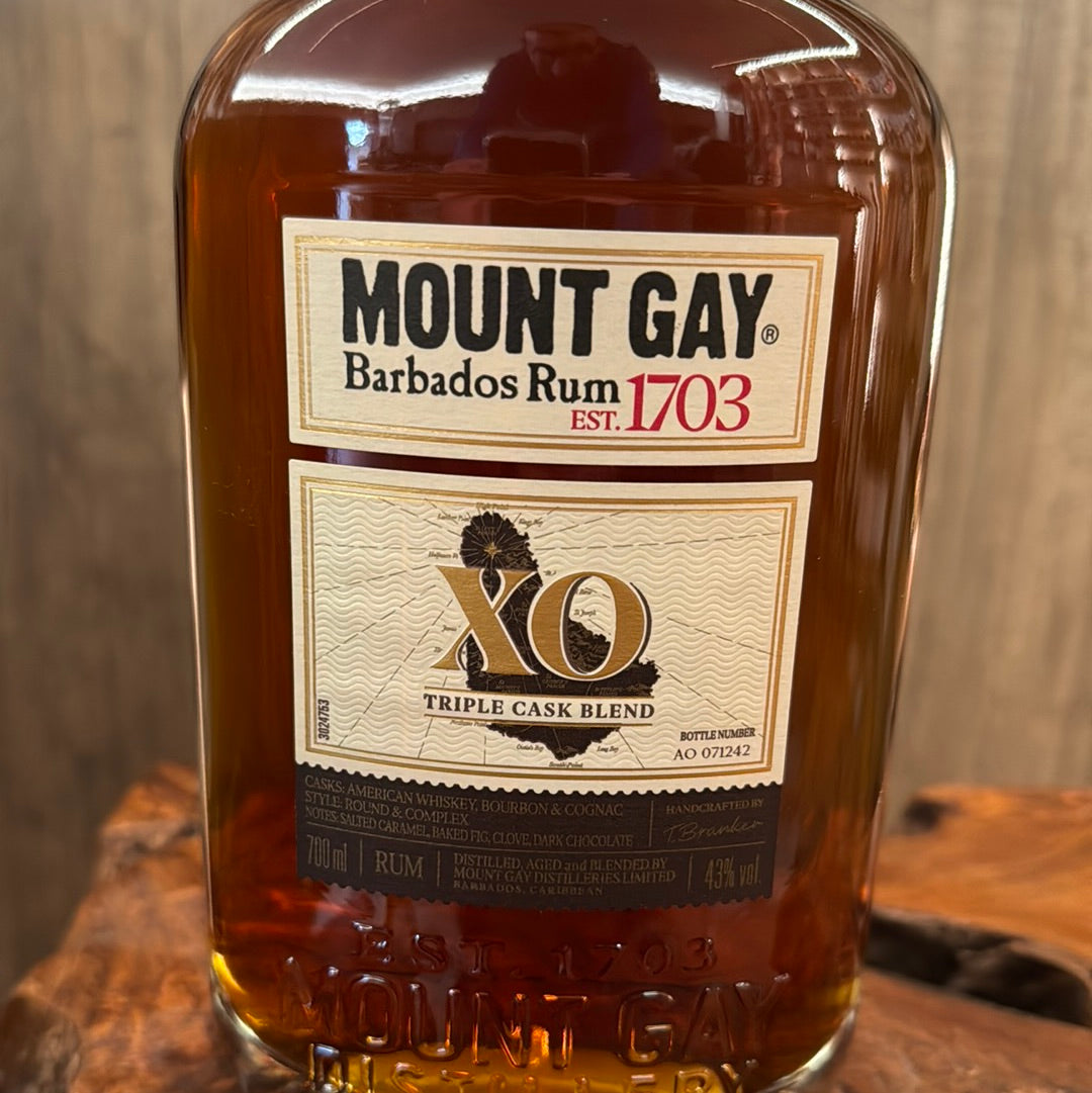 Mount gay Barbados rum XO